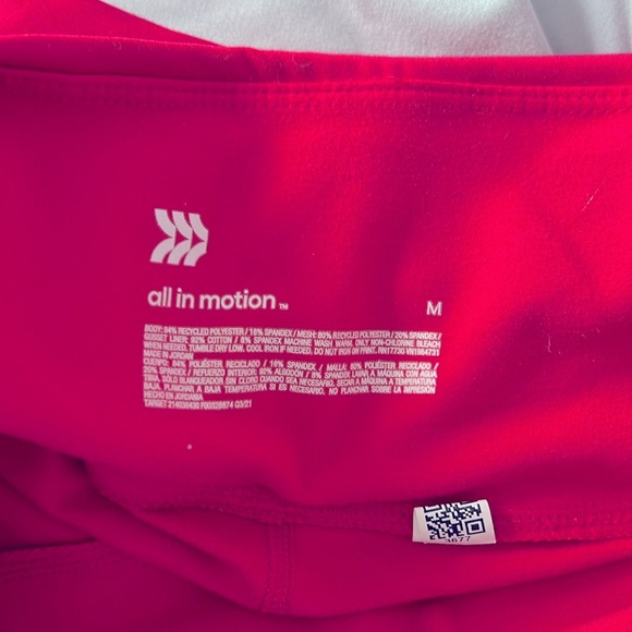 Women’s All In Motion  Pink Leggings Size Medium - Picture 2 of 3